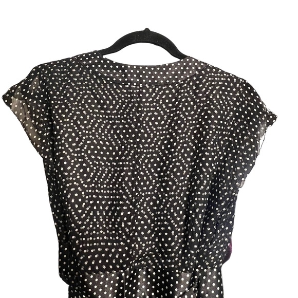 Charter Club Polka Dot Wrap Dress. Size 6. - Picture 5 of 8
